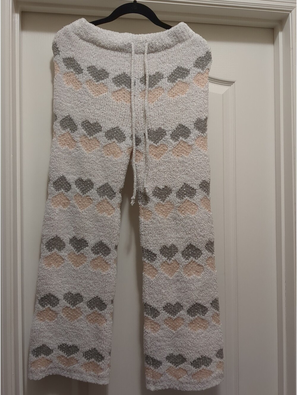 POL Sweater Hearts  Comfy Cozy Pants Drawstring Sz S